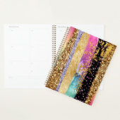 Glam regenbooglitter penseelstreken elegante sparg planner (Display)