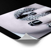 Glam Rhinestone Lips Poster (Hoek)