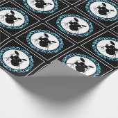 Glam Rock Drummer Leopard Drum Kit Musician Gift Cadeaupapier (Hoek)