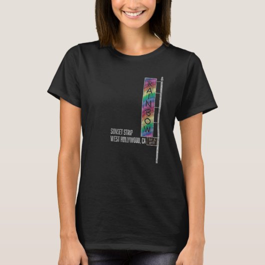 Glam Rock Legends Rainbow Bar en Grill T-shirt (Voorkant)