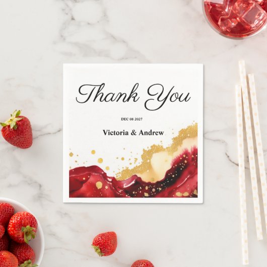 Glam Rood Servet (Insitu)