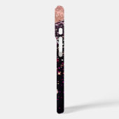 Glam Roos Black Glitter Blush Rozen Case-Mate iPhone Case (Achterkant / Links)