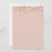 Glam Roos Glitter 21e verjaardag Kaart (Achterkant)