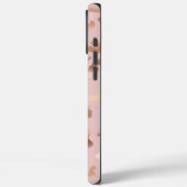 Glam Roos Gold Blush Abstract Case-Mate iPhone Case (Achterkant / Links)