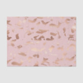 Glam Roos Gold Blush Abstract Verjaardag Tissuepapier (Voorkant)