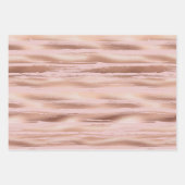 Glam Roos Gold Blush Stripes Inpakpapier Vel (Voorkant)