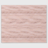 Glam Roos Gold Blush XOXO Cadeaupapier (Vlak)