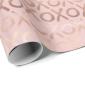 Glam Roos Gold Blush XOXO Cadeaupapier (Rol Hoek)