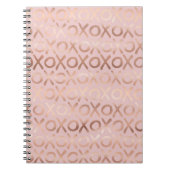 Glam Roos Gold Blush XOXO Notitieboek (Voorkant)