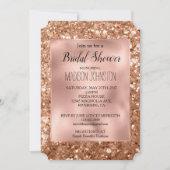 Glam Roos Gold Chunky Glitter Vrijgezellenfeest Kaart (Voorkant)