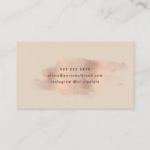 Glam Roos Gold Copper Folie | Persoonlijke lijst m Visitekaartje (Achterkant)