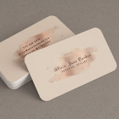 Glam Roos Gold Copper Folie | Persoonlijke lijst m Visitekaartje