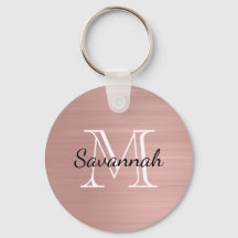 Glam Roos Gold Faux Metal Monogram