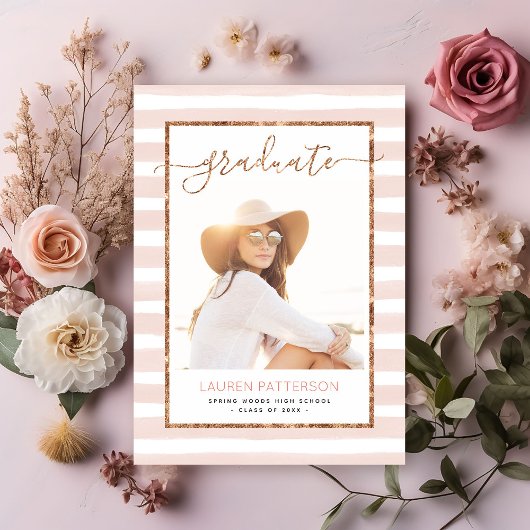 Glam Roos Gold Fotogradatie Kaart