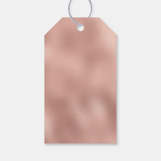 Glam Roos Gold Glitter Cadeaulabel (Achterkant)