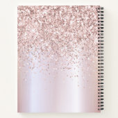 Glam Roos Gold Glitter Cookbook Recipnaam Notitieboek (Achterkant)