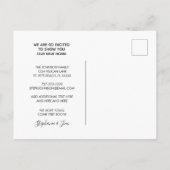 Glam Roos Gold Glitter Drip Nieuw adres Aankondigingskaart (Achterkant)