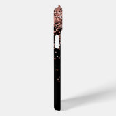 Glam Roos Gold Glitter Elegant Monogram Case-Mate iPhone Case (Achterkant / Rechts)