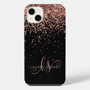 Glam Roos Gold Glitter Elegant Monogram