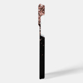 Glam Roos Gold Glitter Elegant Monogram iPhone Hoesje (Linkerkant)