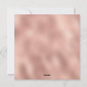 Glam Roos Gold Glitter Feestdagenkaart (Achterkant)