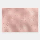 Glam Roos Gold Glitter Glitzy Sparkle Inpakpapier Vel (Voorkant 3)