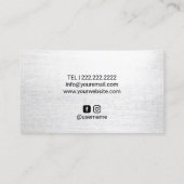 Glam Roos Gold Glitter Hair Stylist Beauty Salon Visitekaartje (Achterkant)