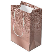 Glam Roos Gold Glitter Medium Cadeauzakje