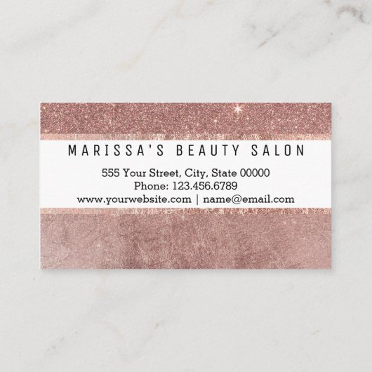 Glam Roos Gold Glitter Mesh Loyalty Dispatch (Achterkant)