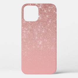 Glam Roos Gold Glitter Roze gradiënt Case-Mate iPhone Case