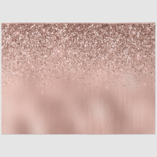 Glam Roos Gold Glitter Tissuepapier (Voorkant)