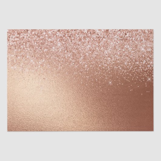 Glam Roos Gold Glitter Tissuepapier (Voorkant)