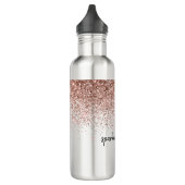 Glam Roos Gold Glitter Waterfles (Links)