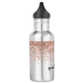 Glam Roos Gold Glitter Waterfles (Links)