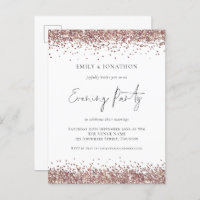 Glam Roos Gold Glitter Wedding Evening