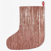 Glam Roos Gold Glitzy Sparkle Naam Grote Kerstsok (Achterkant)