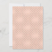 Glam Roos Gold Gown Quinceañera Uitnodiging (Achterkant)