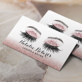 Glam Roos Gold Lashes Makeup Artist Eyelash Salon Visitekaartje