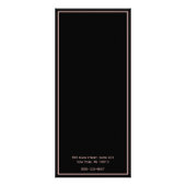 Glam Roos Gold Lips & Black Prijslijst Services Reclamekaart (Achterkant)