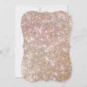 Glam Roos Gold Marble & Glitter 30th Birthday  Kaart (Achterkant)