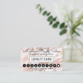 Glam Roos Gold White Marble Loyalty Dispatch (Staand voorkant)