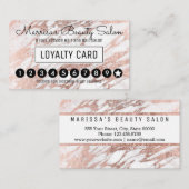 Glam Roos Gold White Marble Loyalty Dispatch (Voorkant / Achterkant)