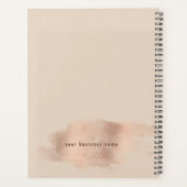 Glam Roos Goud Koper Folie Chic Zakelijk persoonli Planner (Achterkant)