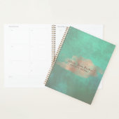 Glam Roos Goud Koper Folie Groen | Luxe Elegant Planner (Display)