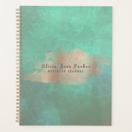 Glam Roos Goud Koper Folie Groen | Luxe Elegant Planner