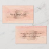 Glam Roos Goud Koper Folie | Lipkleurverdeler Visitekaartje (Voorkant / Achterkant)