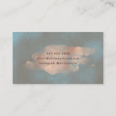 Glam Roos Goud Koper Folie Navy | Personal Stylist Visitekaartje (Achterkant)