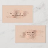 Glam Roos Goud Koper Folie | schoonheidsspecialist Visitekaartje (Voorkant / Achterkant)