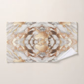 Glam Roos Goud Luxe Trendy Marmer Bad Handdoek (Handdoek)
