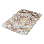 Glam Roos Goud Luxe Trendy Marmer Badmat (Gekanteld)